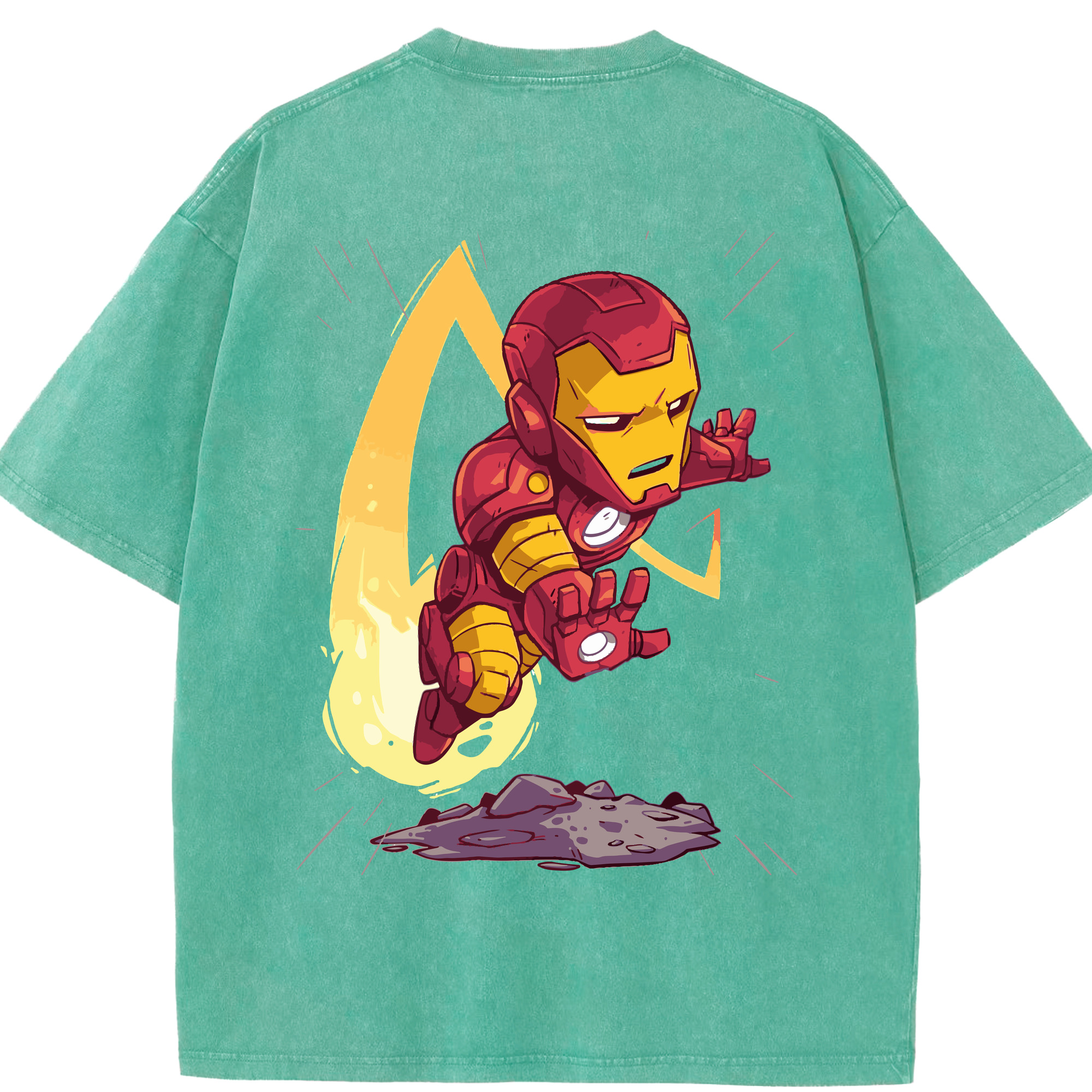 （画像用） アベンジャーズ The Avengers 綿100% ヴィンテージ風 半袖Tシャツ（背面プリント）